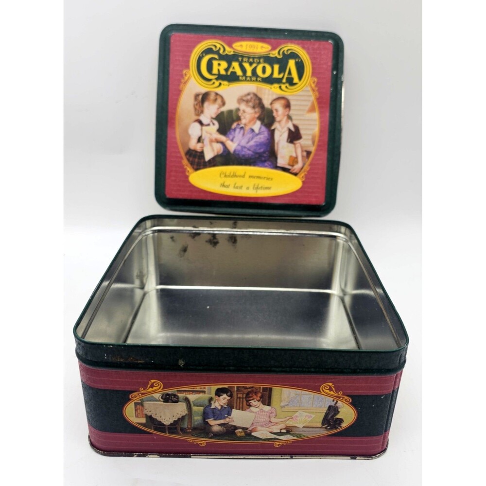 Vintage 1994 Crayola Collectible Tin Box "Childhood Memories" Limited Edition Op